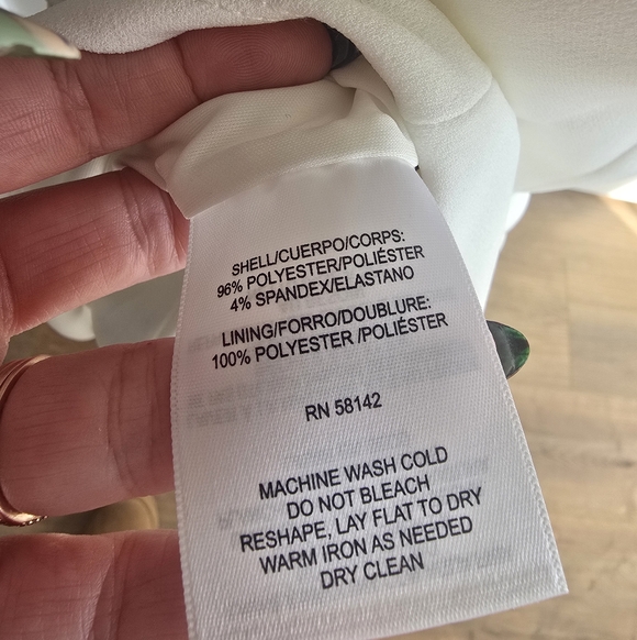 Donna Morgan White Ruffle Mini Dress, Size 8 NWT - Picture 9 of 10